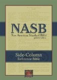 Book Cover NASB Update Side-Column Reference; Black Genuine Leather