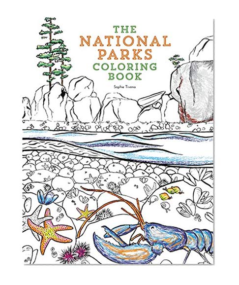 Book Cover The National Parks Coloring Book