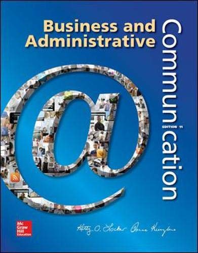 Book Cover Business and Administrative Communication