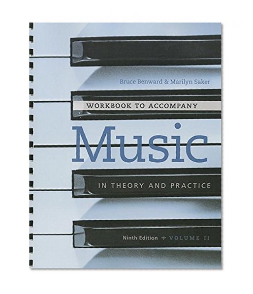 Book Cover Workbook to accompany Music in Theory and Practice, Volume 2