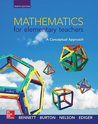 Book Cover Mathematics for Elementary Teachers: A Conceptual Approach (Statistics)