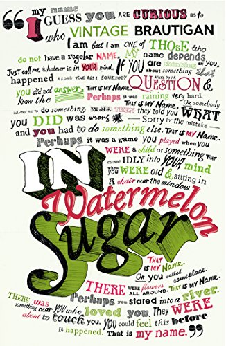 Book Cover In Watermelon Sugar