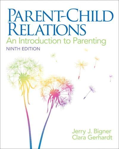 Book Cover Parent-Child Relations: An Introduction to Parenting