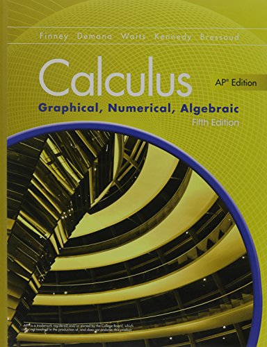 Book Cover ADVANCED PLACEMENT CALCULUS 2016 GRAPHICAL NUMERICAL ALGEBRAIC FIFTH EDITION STUDENT EDITION