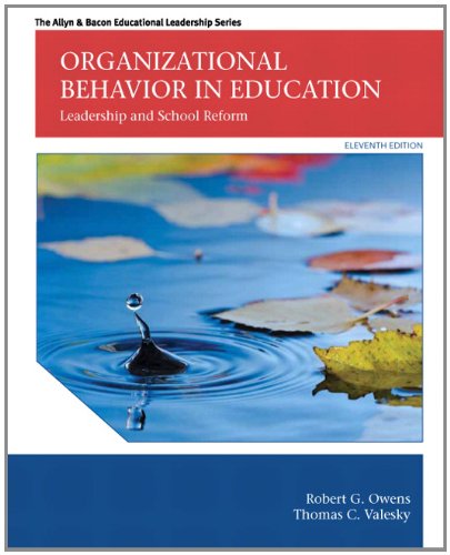 Book Cover Organizational Behavior in Education: Leadership and School Reform (11th Edition) (Allyn & Bacon Educational Leadership)