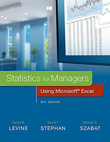 Book Cover Statistics for Managers Using Microsoft Excel Plus MyStatLab with Pearson eText -- Access Card Package (8th Edition)