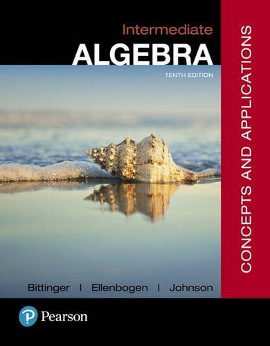 Book Cover Intermediate Algebra: Concepts and Applications