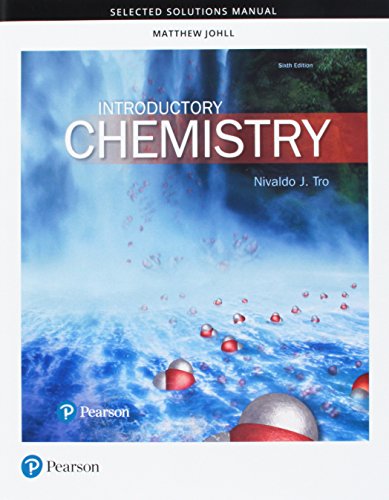 Book Cover Student Selected Solutions Manual for Introductory Chemistry