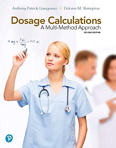 Book Cover Dosage Calculations: A Multi-Method Approach