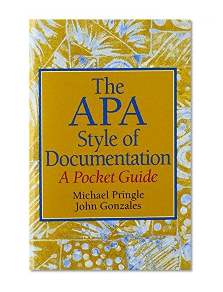 Book Cover The APA Style of Documentation: A Pocket Guide