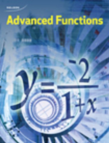 Book Cover Nelson Advanced Functions 12: Student Book