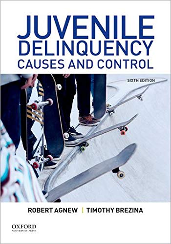 Book Cover Juvenile Delinquency: Causes and Control
