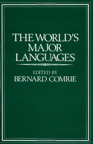 Book Cover The World's Major Languages