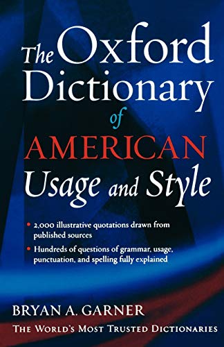 Book Cover The Oxford Dictionary of American Usage and Style