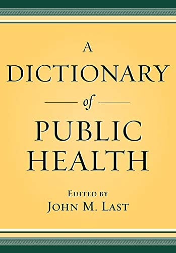 Book Cover A Dictionary of Public Health