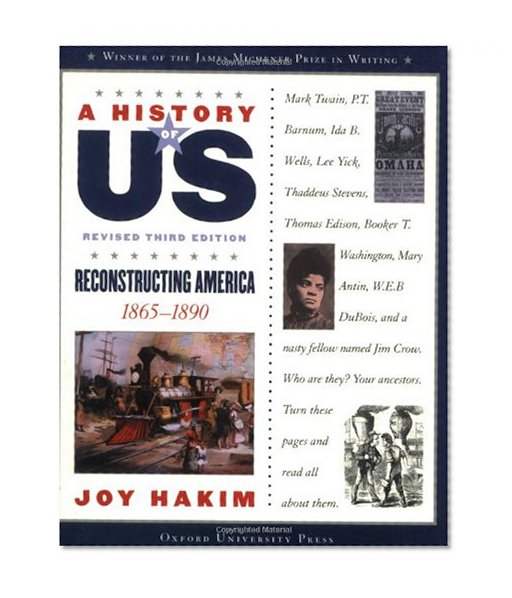 Book Cover A Reconstructing America: 1865-1890 A History of US Book 7