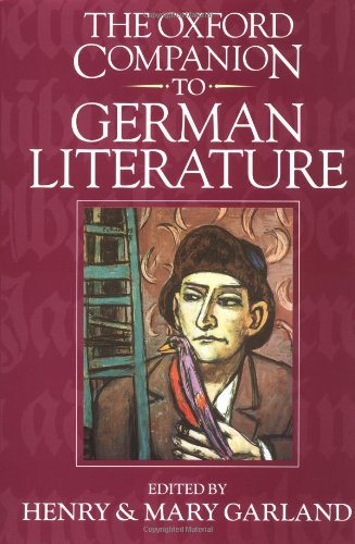 Book Cover The Oxford Companion to German Literature
