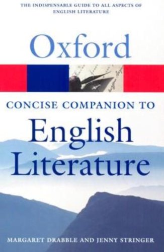 Book Cover The Concise Oxford Companion to English Literature (Oxford Quick Reference)