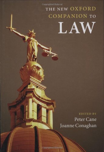 Book Cover The New Oxford Companion to Law (Oxford Companions)