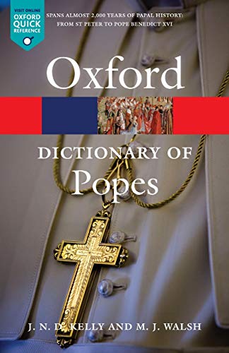 Book Cover A Dictionary of Popes (Oxford Quick Reference)