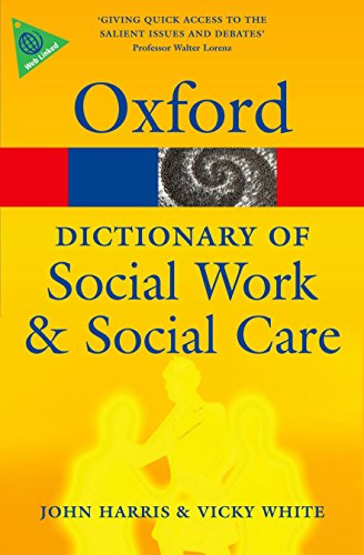 Book Cover A Dictionary of Social Work and Social Care (Oxford Quick Reference)