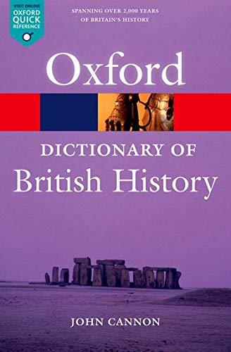 Book Cover Dictionary of British History (Oxford Quick Reference)