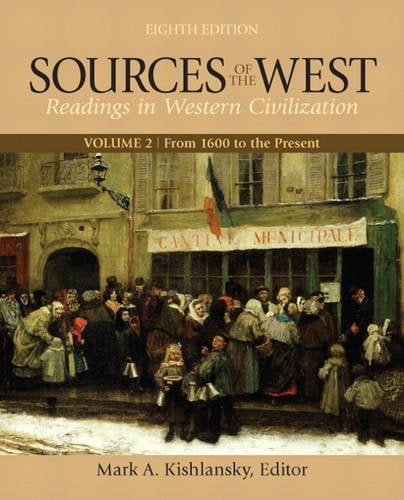 Book Cover Sources of the West, Volume 2: From 1600 to the Present (8th Edition)