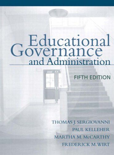 Book Cover Educational Governance and Administration (5th Edition)