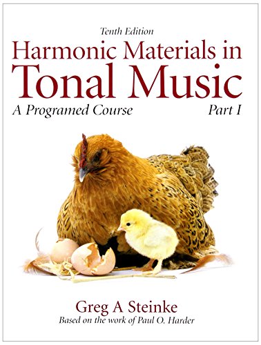 Book Cover Harmonic Materials in Tonal Music: A Programmed Course, Part 1 with Audio CD (10th Edition)