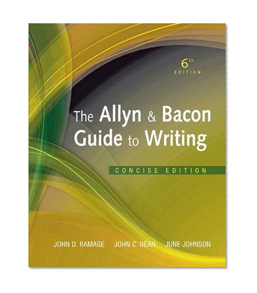 Book Cover Allyn & Bacon Guide to Writing, The, Concise Edition (6th Edition)
