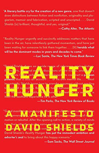 Book Cover Reality Hunger: A Manifesto