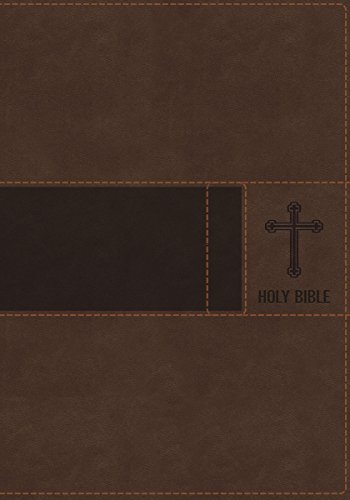 Book Cover NIV, Gift Bible, Leathersoft, Brown, Red Letter Edition