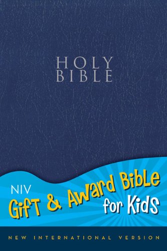 Book Cover NIV, Gift and Award Bible for Kids, Leathersoft, Navy, Red Letter