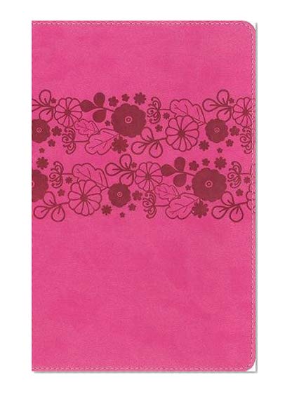 Book Cover NIrV, Holy Bible, Large Print, Leathersoft, Pink