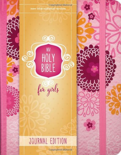 Book Cover NIV, Holy Bible for Girls, Journal Edition, Hardcover, Pink, Elastic Closure
