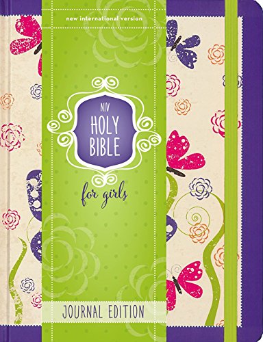 Book Cover NIV, Holy Bible for Girls, Journal Edition, Hardcover, Purple, Elastic Closure