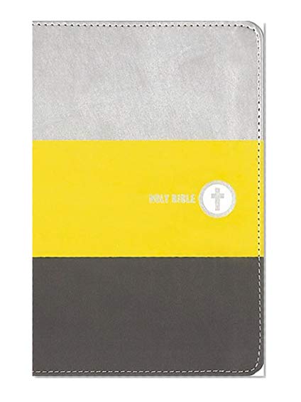 Book Cover NIV, Boys Backpack Bible, Compact, Leathersoft, Yellow/Charcoal