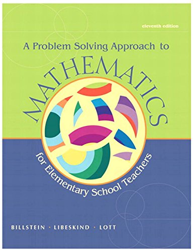 Book Cover A Problem Solving Approach to Mathematics for Elementary School Teachers
