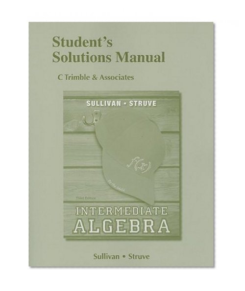 Book Cover Student's Solutions Manual for Intermediate Algebra