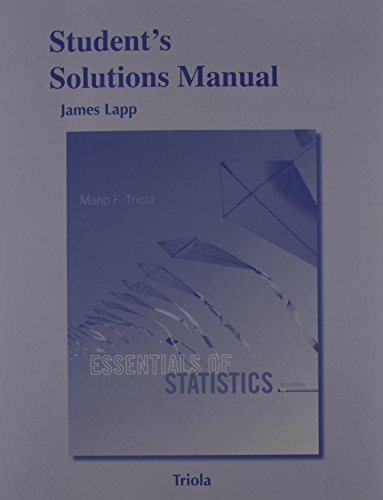 Book Cover Student's Solutions Manual for Essentials of Statistics