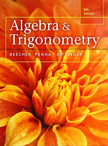Book Cover Algebra and Trigonometry