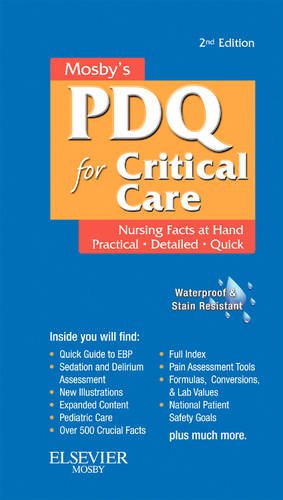 Book Cover Mosby's Nursing PDQ for Critical Care, 2e
