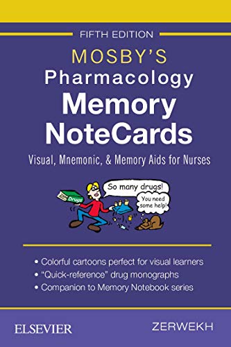 Book Cover Mosby's Pharmacology Memory NoteCards: Visual, Mnemonic, and Memory Aids for Nurses