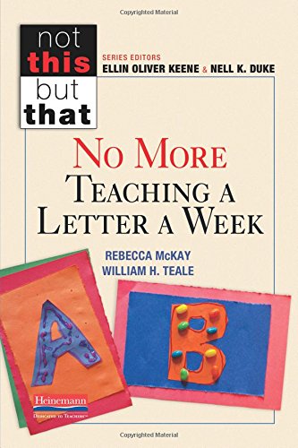 Book Cover No More Teaching a Letter a Week (Not This but That)