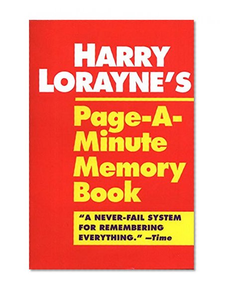 Book Cover Harry Lorayne's Page-a-Minute Memory Book