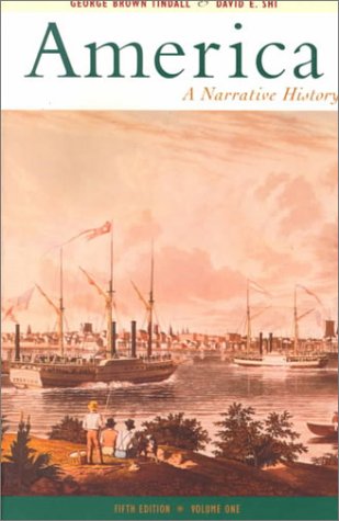 Book Cover America: A Narrative History Volume One