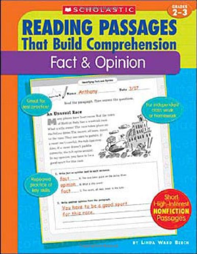 Book Cover Fact & Opinion (Reading Passages That Build Comprehension)