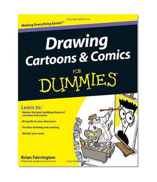 Book Cover Drawing Cartoons and Comics For Dummies