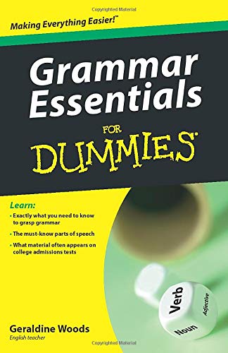 Book Cover Grammar Essentials For Dummies