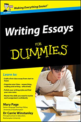 Book Cover Writing Essays For Dummies